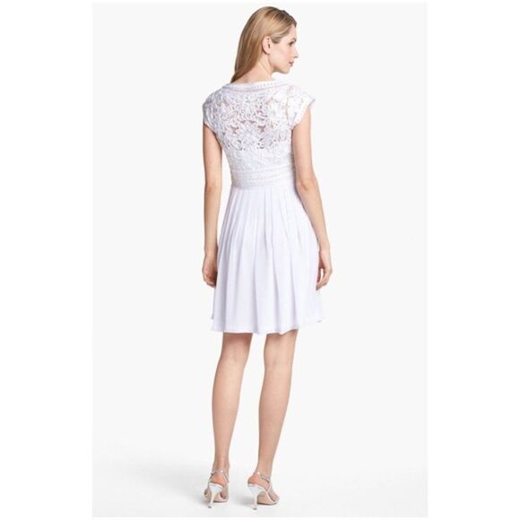 Sue Wong Embellished Lace White Fit & Flair Dress Size 0 - Picture 11 of 11
